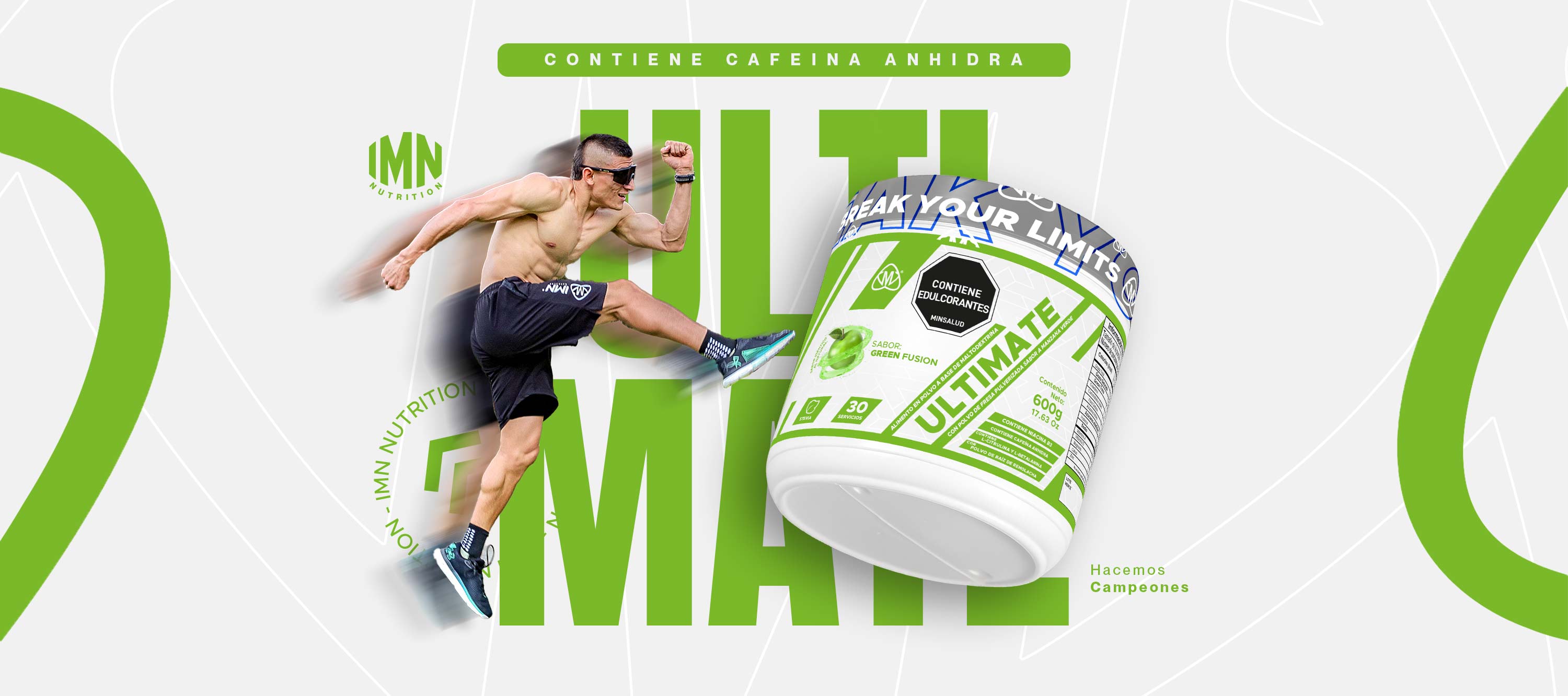 Ultimate IMN — pre-entreno con creatina y cafeína
