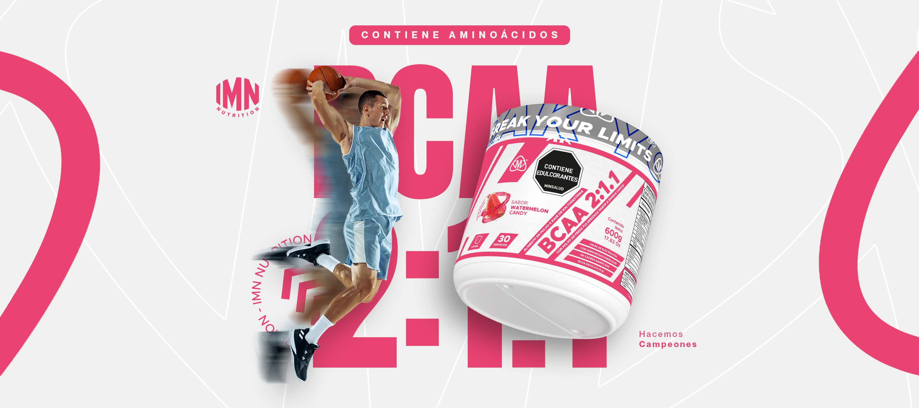 BCAAs IMN — aminoácidos ramificados para deportistas