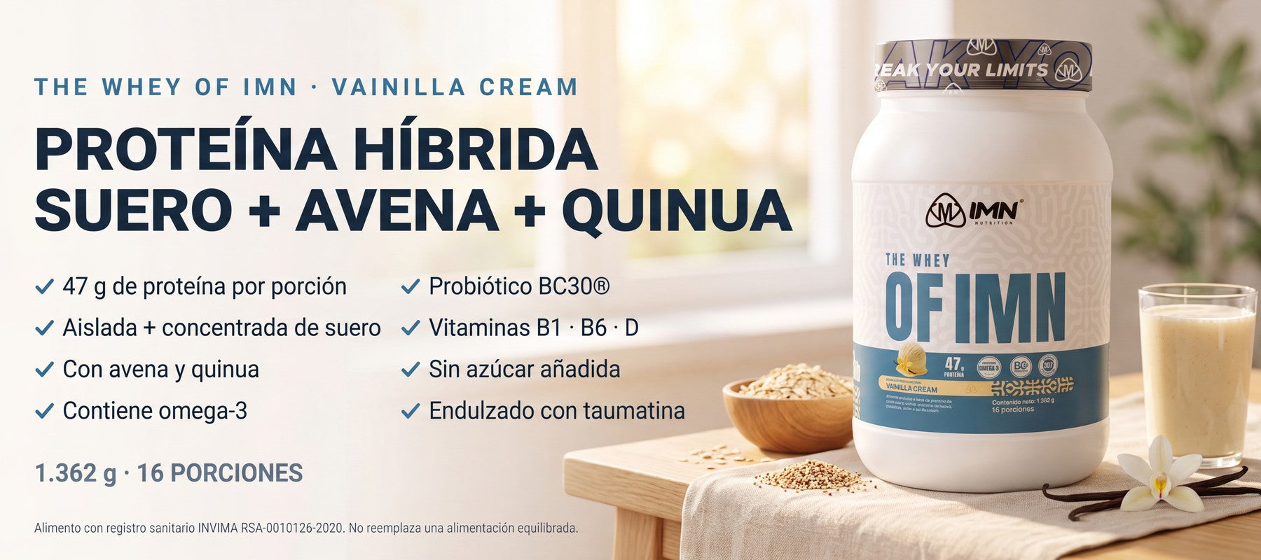 The Whey of IMN — beneficios (slide home desktop)