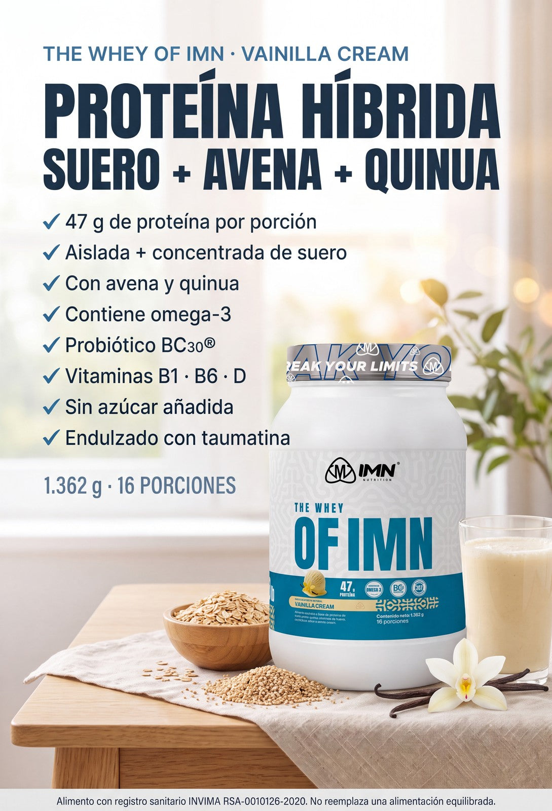 The Whey of IMN — beneficios (slide home mobile)