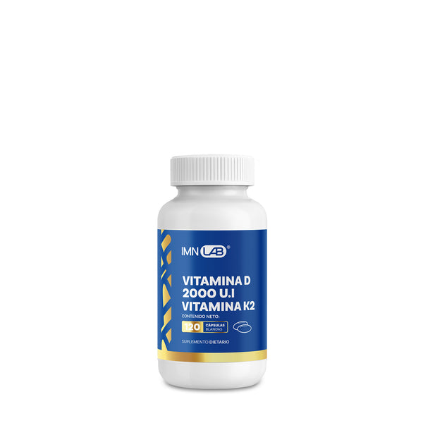 Vitamina D y K2 (120 Cápsulas) | INVIMA | IMN Nutrition